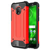 Military Defender Tough Shockproof Case for Motorola Moto G6 - Red